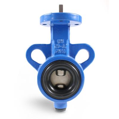 China General Ductile Type Cast Iron Butterfly Valve Price Wafer Type Butterfly Valve for sale