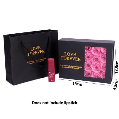 China Custom design luxury lipstick packaging beautiful rose flower box packaging boxes for sale