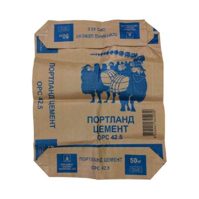 China 80GSM Empty PP Cement Bags Woven 50KG Valve Cement Bag Square Top With Valve for sale