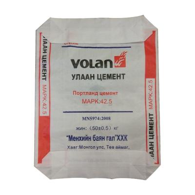 China 20gsm Laminated PP Cement Valve Bag With Flexo Printing Max 4 Color Per Side for sale