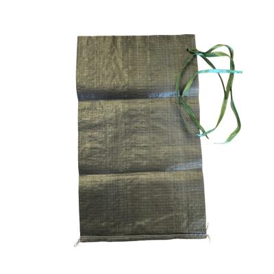 China 35x66cm 50LB Sand Packing Bags Empty PP Woven Bags Seam Bottom Recycled for sale