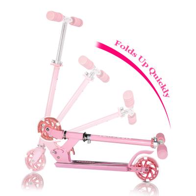 Chine Les filles réglables du scooter 69.85cm des enfants 50KGS extérieurs allument le scooter à vendre