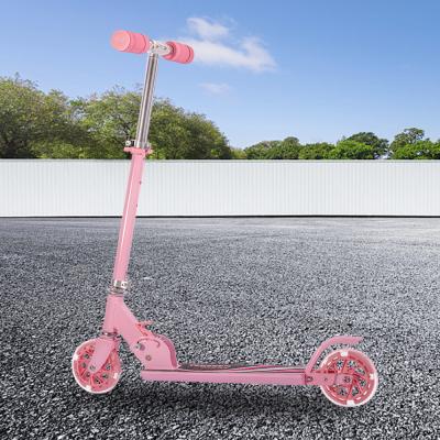 Chine Le scooter rose de coup-de-pied de 74.93cm avec des enfants de la CE de frein à disque font de la planche à roulettes avec la poignée à vendre