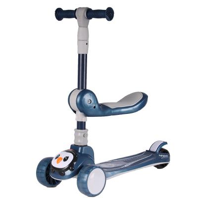 Chine Le pliage réglable d'ODM badine le scooter de coup-de-pied de trois roues avec Seat à vendre