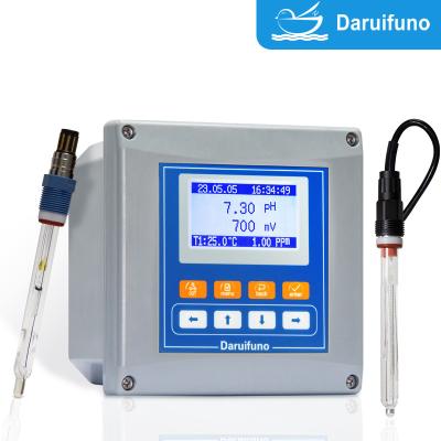 China Dule Channels Analog PH And ORP Controller With RS485 And Two Relays Water Treatment for sale