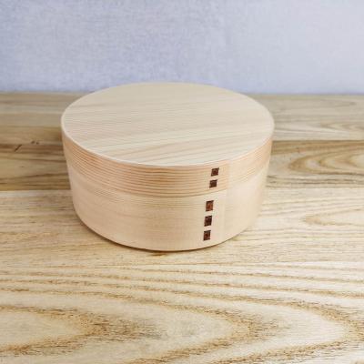 China Custom Wooden Food Freshness Storage Bento Box Internal Separator Cryptomeria Xiangteng Bamboo Lunch Box Container for sale