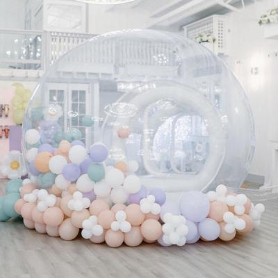 China Kids Party Balloon Bubble House Inflatable Bubble Tents Crystal Dome Tent For 3-4 Players for sale