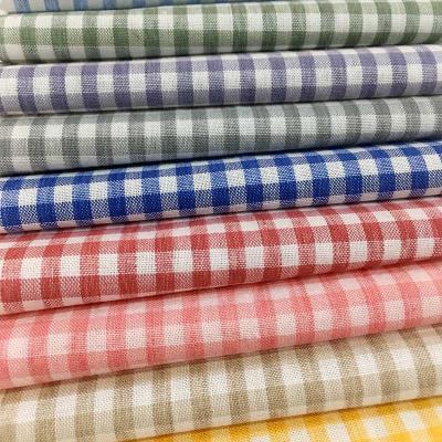 중국 100gsm-140gsm 털실 염료 능직물 검사 및 줄무늬 직물 폴리에스테 면 레이온 혼합 판매용