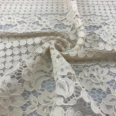 Chine Tissu en nylon adapté aux besoins du client de dentelle du tissu 3d de dentelle de guipure de coton de 150cm par la cour à vendre