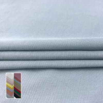 중국 52% Ployester 48% 레이온 일반 Tr 정장 직물 90gsm 짠 셔츠 직물 판매용