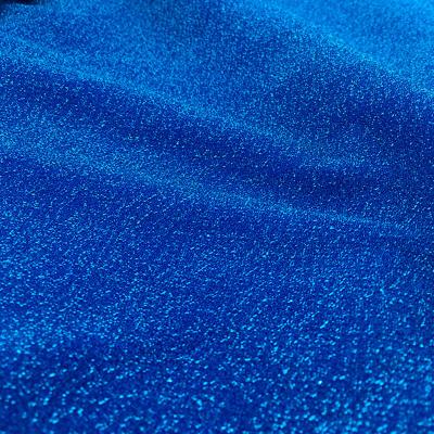Chine tissu métallique de Lurex de polyester du tissu 110gsm de débardeur de scintillement bleu de plaine de 150cm à vendre