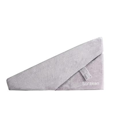China Custom Anti-Apnea Memory Foam Slope Cushion Adjustable Bed Wedge Pillow With Custom Logo for sale