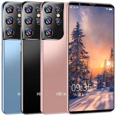 China Dual SIM Card Cellphones 5G OEM Android11 Smartphones 512GB Dual Sim Smart Phone Mobile Phones For MTK6889 S21+Ultra 6.38Inch for sale