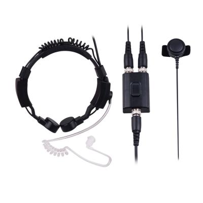 China Durable Throat MIC Military Headset for Hytera TC-620 TC-700 TC-610 Walkie Talkie for sale
