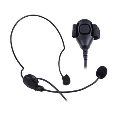 China Transmits and receives lightweight behind main headset with finger PTTs for Motorola HT1000 MT2000 for sale