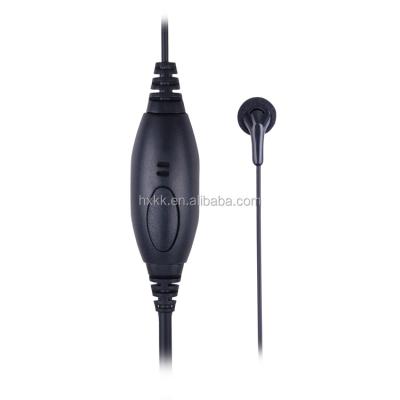 China Durable VOX Earphone In-Ear Earphone PTTs Design Soft Rubber In-Ear Type Earpiece for sale