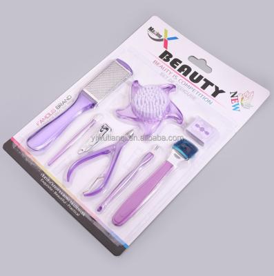 China Daily Nail Care Tools 8 In 1 Home Simple Nail Care Beauty Kits Manicure Tools for sale
