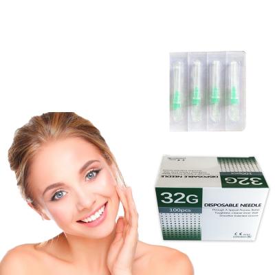 China Safety 32G 35G 1.5mm 4mm 6mm Mesotherapy Disposable Hypodermic Needles for sale