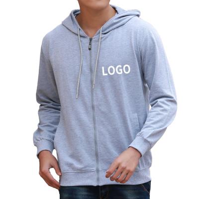 China wholesale french empty custom made cotton hoodie men's unisex terry hoodie oversized zipper Anti-wrinkle hoodie for sale