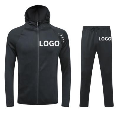 China 2021 hot sales men's Anti-wrinkle OEM custom service men's sweatsuit oversized tracksuit logo coat for sale