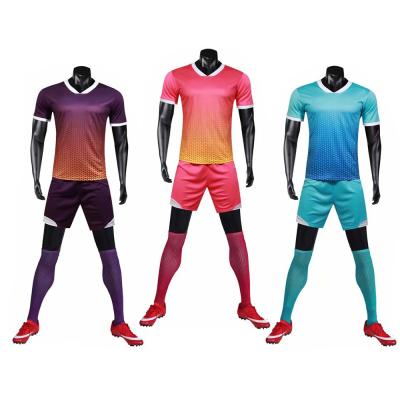 China Wholesale custom made polyester football team logo oem sportswear sets soccer jersey quick dry soccer tank top for men for sale