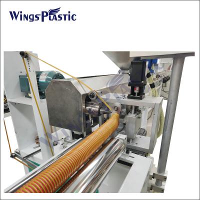 China Línea de producción de tornillo único para la máquina de extrusión de mangueras de limpieza de aspiradoras de piscinas EVA en venta