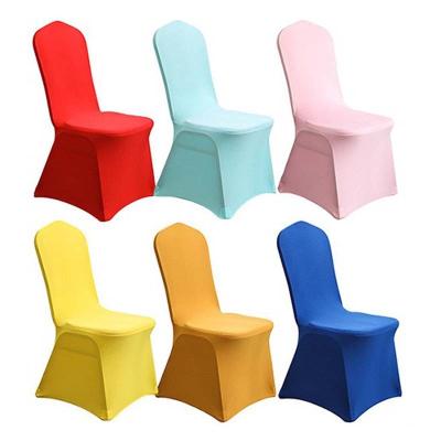 China Dust prevention/beautification decoration Wholesale Conjoined fabric elastic chair covers new style wedding banquet family restaurant conference chair cover decoration for sale