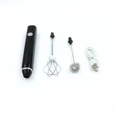 China Sustainable Drinking Containers 1200mah Usb Charging High Speed Handheld Electric Milk Frother for sale