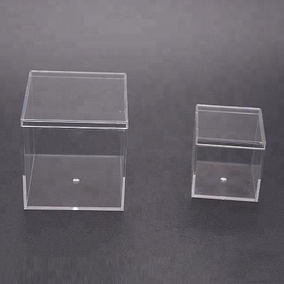China Recyclable Chocolate Candy Packaging Box, Small Clear Plastic Acrylic Gift Box With Lid Wholesale, Sweet Plastic Wedding Favor Candy Box for sale