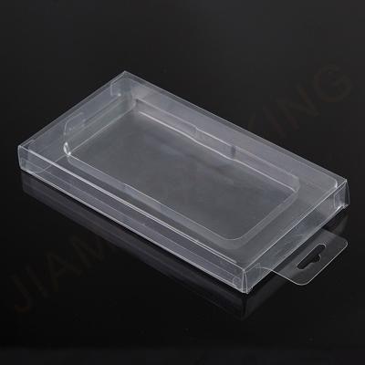 China Recyclable Clear Plastic Folding Box With Inner Tray For Mobile Phone Case Packaging for sale