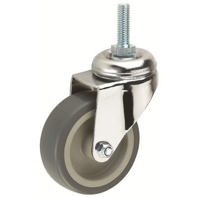 China Swivel & Rigid 6inch duty casters directional universal brake casters silent non-slip wheels Rubber wheel for sale