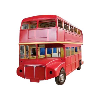 China Vegetable Processing Factory Factory Price British Double Decker Bus For Commercial Street Business Train Tour Retail Outdoor Tourist Sightseeing On Sale for sale