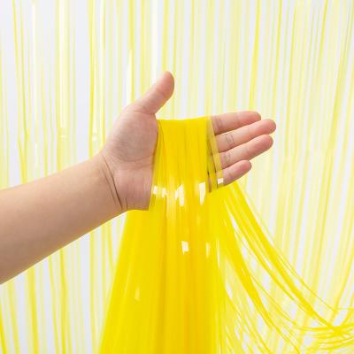 China Customizable Neon Fringe Curtain Fluorescent Streamer Curtain for sale