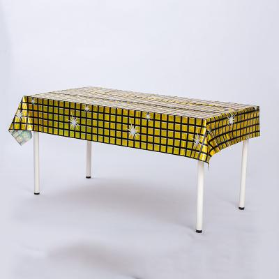 China Golden Disco Table Cloth 1x2m 100x200cm Disco Party Tablecloth for sale