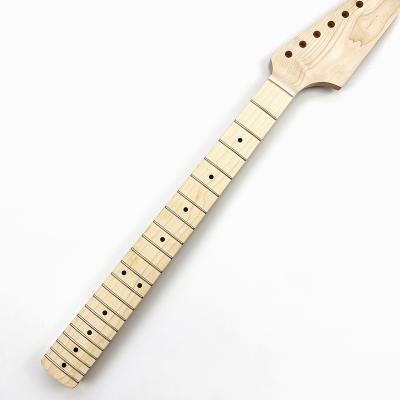 China GUITAR Custom 22 Frets Unfinished canadian Maple Neck Nature DIY Blank ST TL Electric Guitar Neck with Paddle Headstock for sale