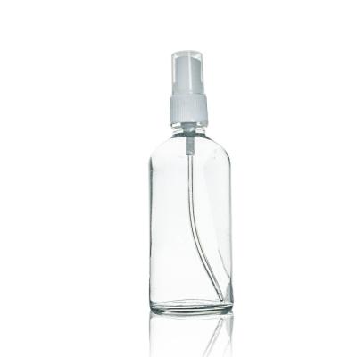 China Eco-friendly Recyclable Transparent 100ml Spray Bottle 100ml Modern Design Empty Glass Spray Bottle for sale