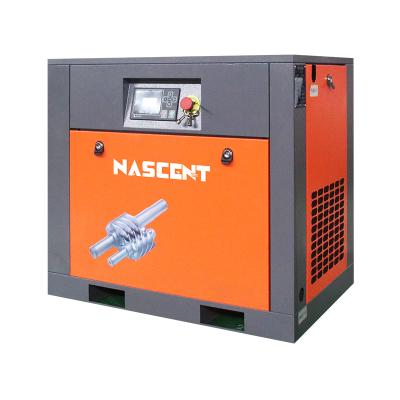 China Lubricated Low Noise 10hp 7.5kw Fixed Speed Rotary Compressors 3 Stage 8bar Direct Driven Screw Air Compressor for sale