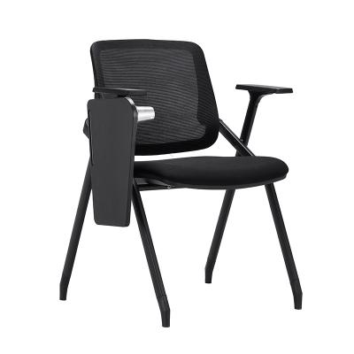 China Office Furniture Manufacturers Stackable Training Room Chairs With Writing Tablet for sale