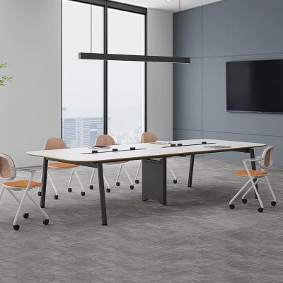 China BESTON Office Furniture Customizable Wooden White Rectangle Conference Table for sale