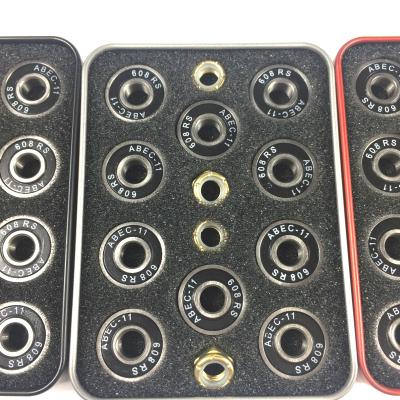 China Chrome Steel Skateboard Bearing 10 PCS In Box ABEC-11 Professional Skateboard Bearings Wear Resistant Silent High-Speed Rotating Bearing for sale