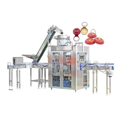 China High Speed Automatic Food Zhangjiagang 15000 BPH Ring Pull Crown Beer Glass Cap Sealing Capping Machine for sale