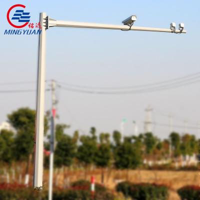 China Steel Led Traffic Light Poles Head And Light Pole Netting for sale