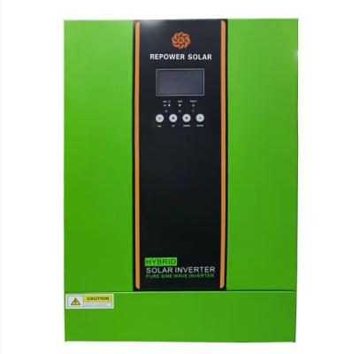 China Home Solar Power System REPO 3.5KW 5.5KW 220VAC Off Grid Hybrid Solar Inverter 100A MPPT Solar Charge Controller Can Work Without Battery WIFI for sale
