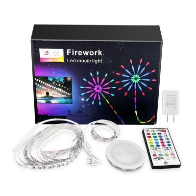 China Hotel amazon hot sells led strip firework lamp RGB atmosphere DIY shape lights music induction for KTV for sale
