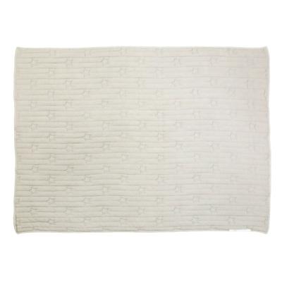 China Reliable Quality Embroidered Custom Non-Toxic White Flannel Sublimation Fleece Blanket for sale