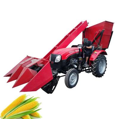 China Automatic Maize Harvesting Plus Cutting Machine Corn Harvester Tractor Mounted for sale