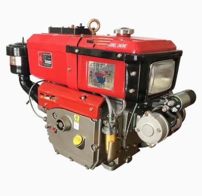 China Small Horizontal Tractor Engine R195 Water Cooling Hand Start Diesel Engine for sale