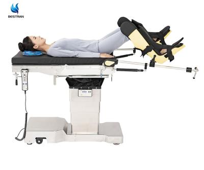 China Electric Hydraulic Radiolucent Operating Table Extra Low Height For C-ARM And X-RAY for sale