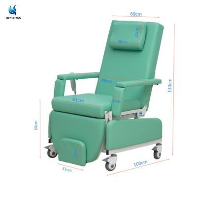 China Adjustable Medical Treatment Chair Reclining Patient Chair For Clinics Dialysis And Blood Draw Procedures for sale