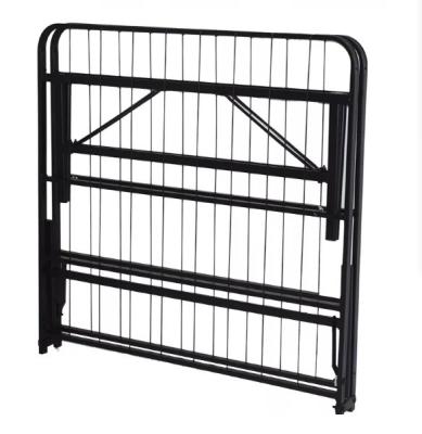 China Comfortable Folding Metal Bed Frame adjustable solid steel bed frame for sale